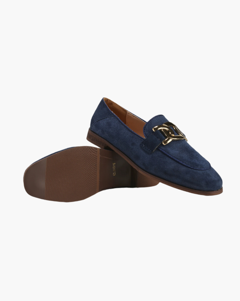 Mocassins en daim de la duchesse