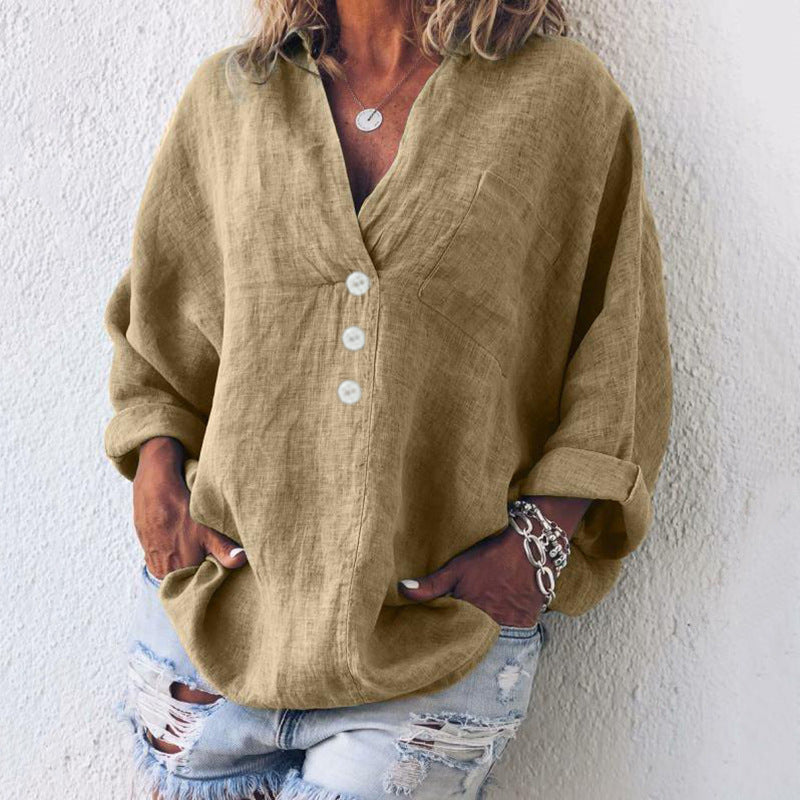 Maeve™ - Pull Élégant en Coton et Lin