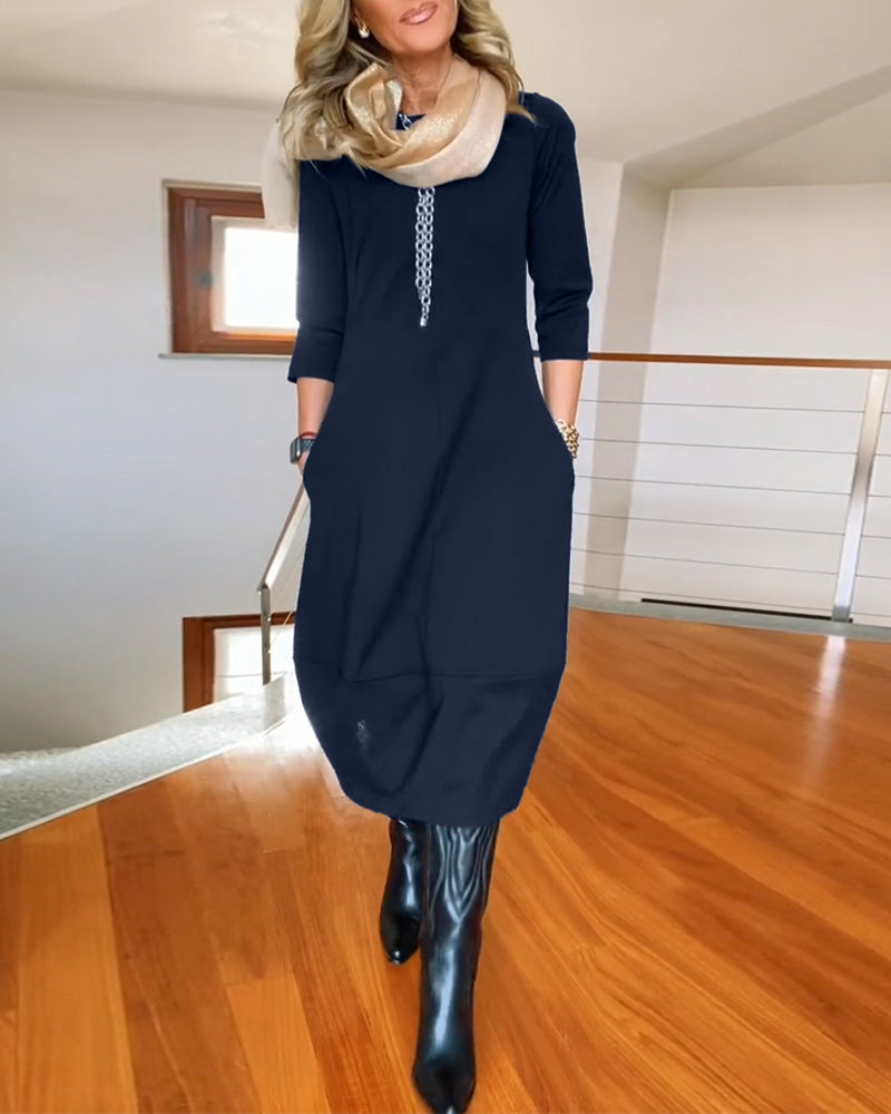 Inès | Robe Maxi Vintage Élégante et Confortable