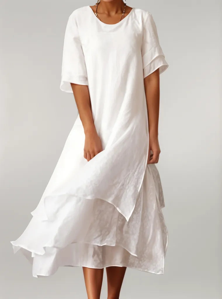 Isilde | Robe longue légère en coton doux