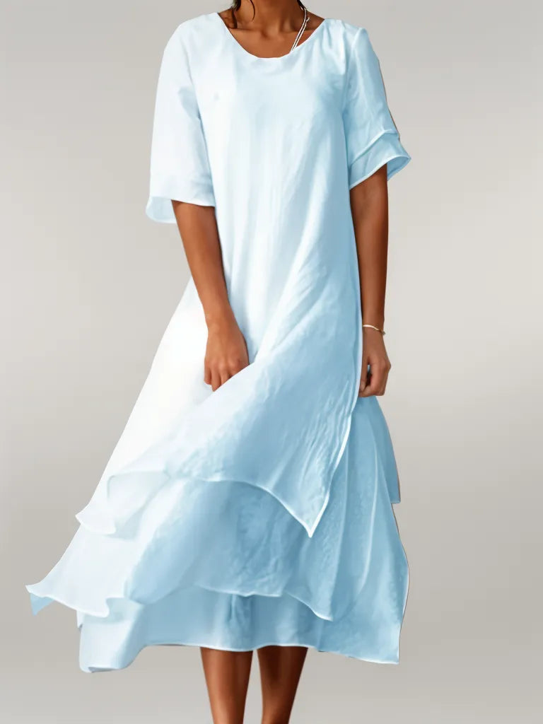 Isilde | Robe longue légère en coton doux