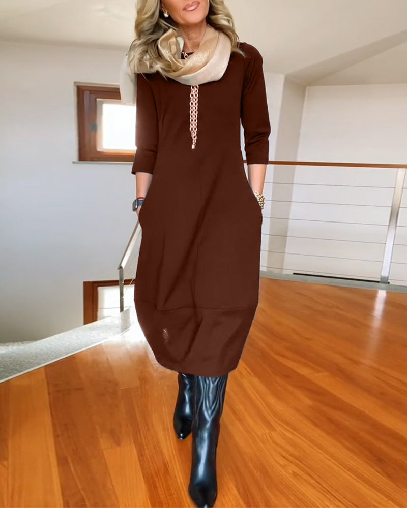 Inès | Robe Maxi Vintage Élégante et Confortable