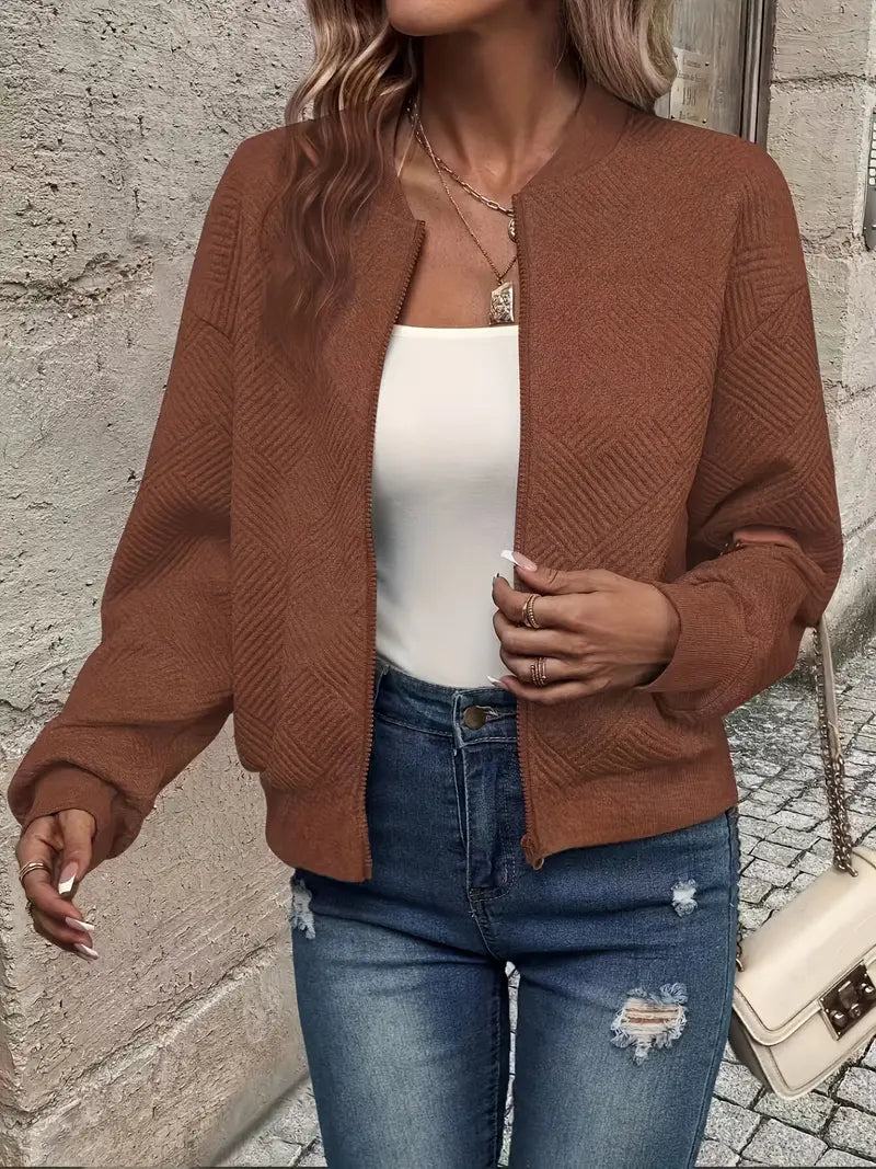 Livia | Veste de printemps avec fermeture éclair