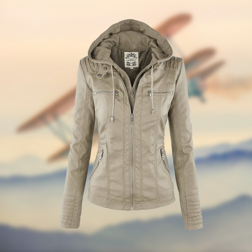 Sandra | Veste en cuir deux pièces