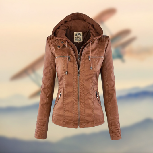 Sandra | Veste en cuir deux pièces