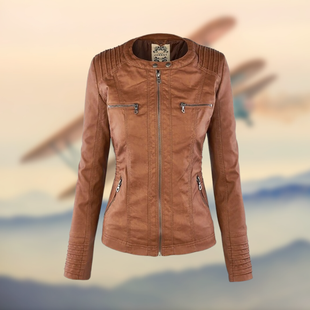 Sandra | Veste en cuir deux pièces