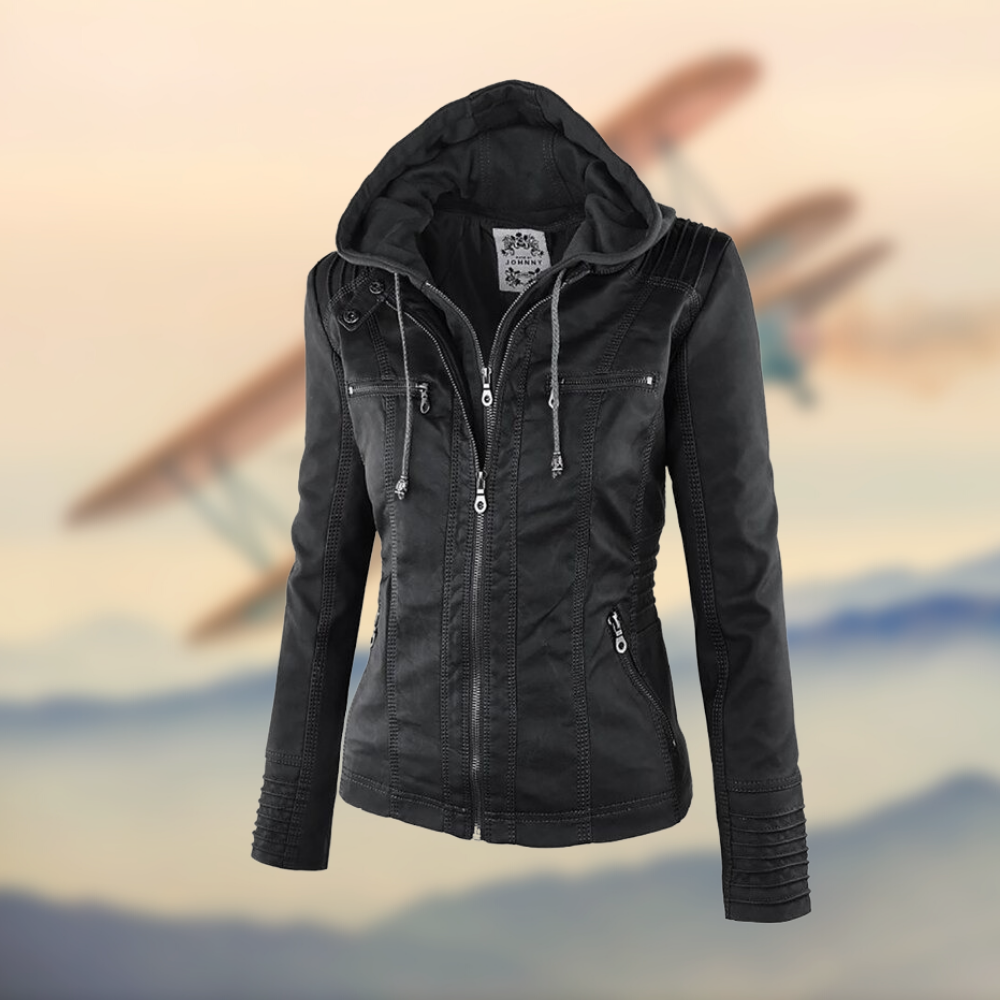 Sandra | Veste en cuir deux pièces