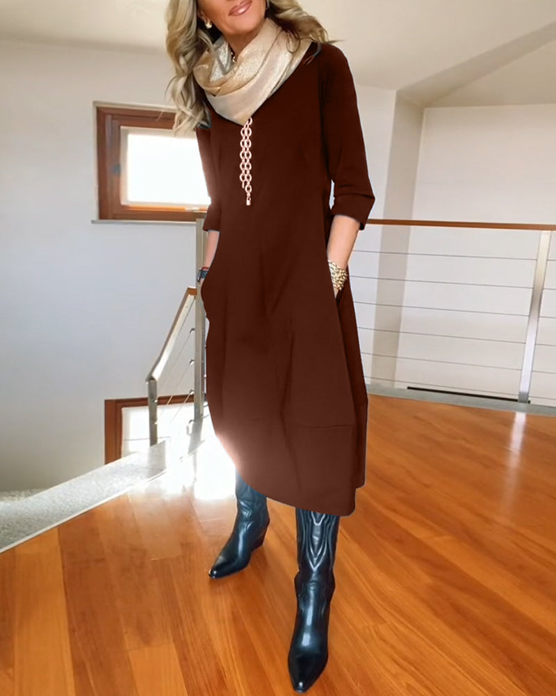 Inès | Robe Maxi Vintage Élégante et Confortable