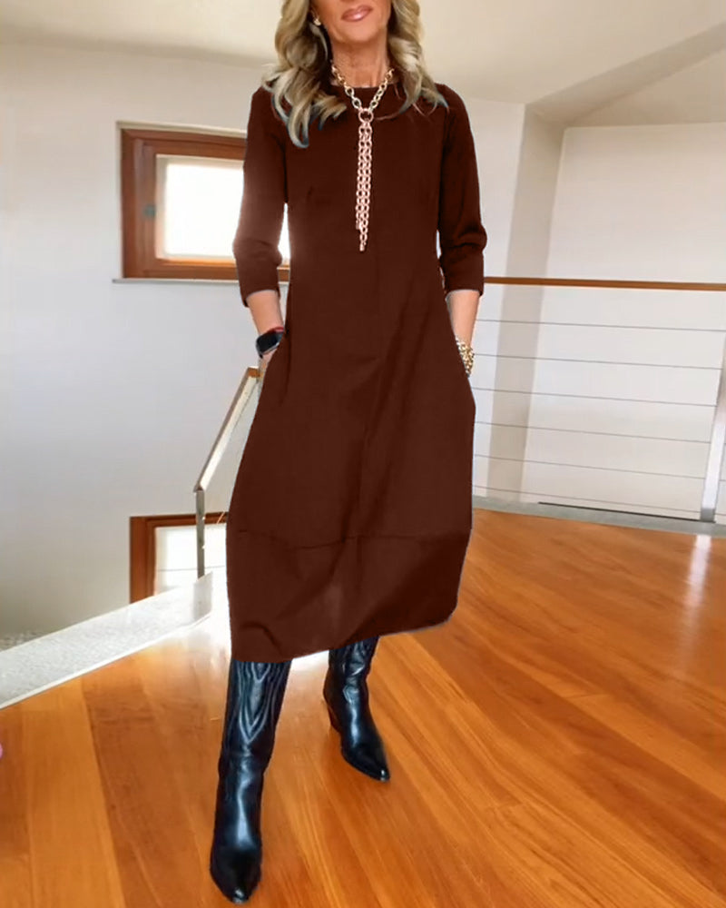 Inès | Robe Maxi Vintage Élégante et Confortable