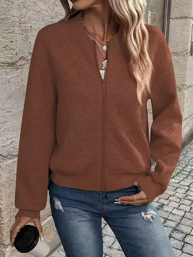 Livia | Veste de printemps avec fermeture éclair