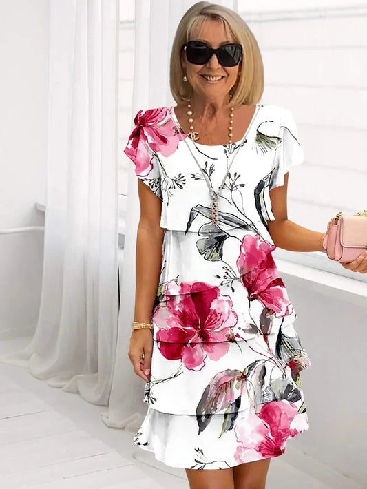 Émilie | Robe Maxi Élégante à Fleurs