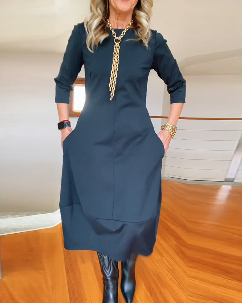 Inès | Robe Maxi Vintage Élégante et Confortable