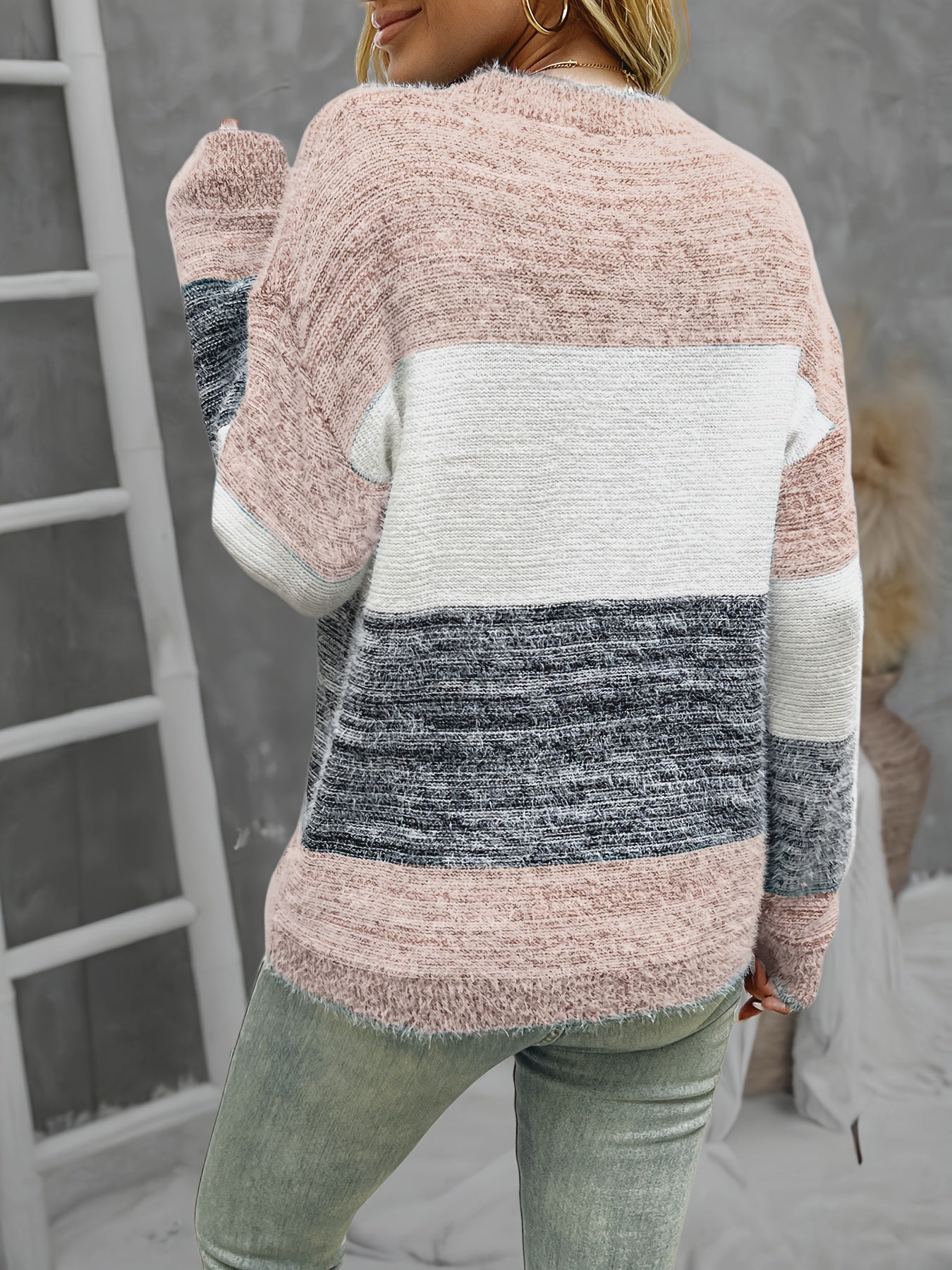 Lorraine | Pull-over femme grande taille color block