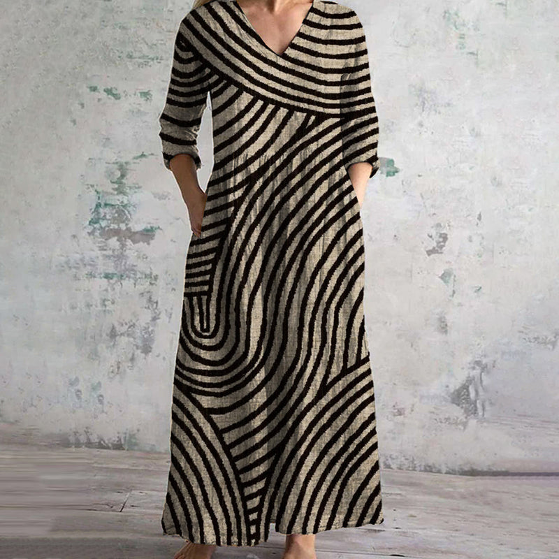 Casey | Robe rayée vintage