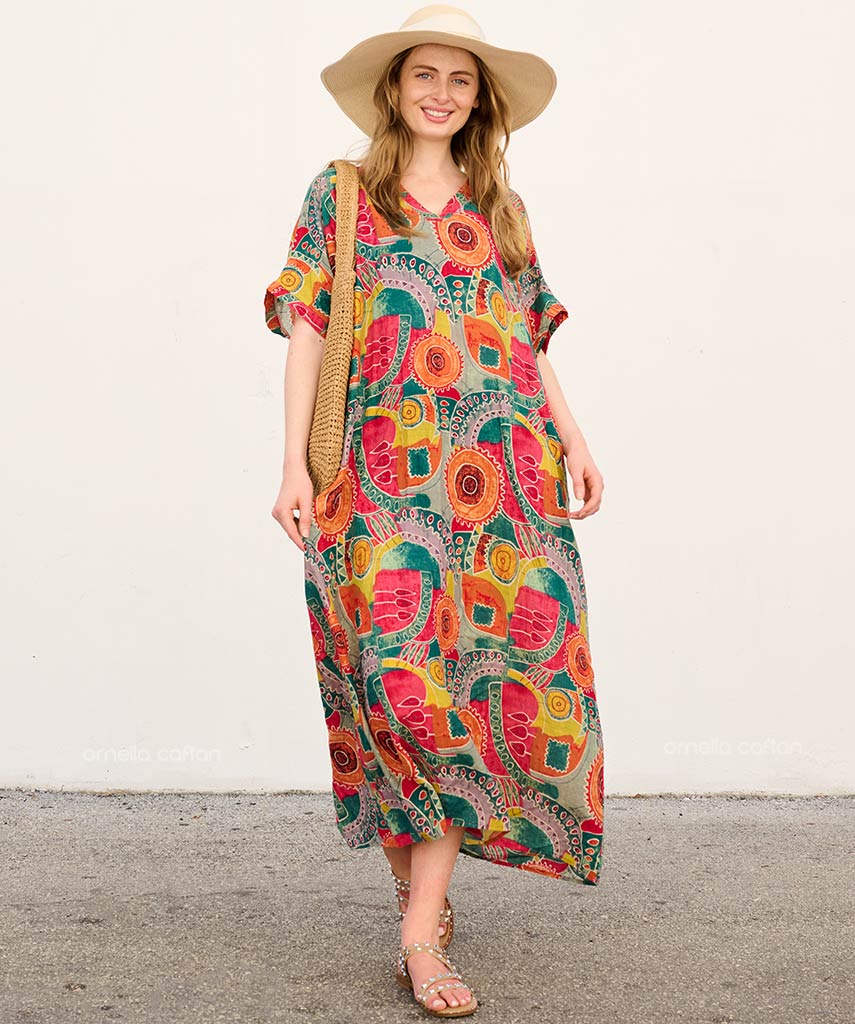 Robe Décontractée à Poches – Ornella Caftan™