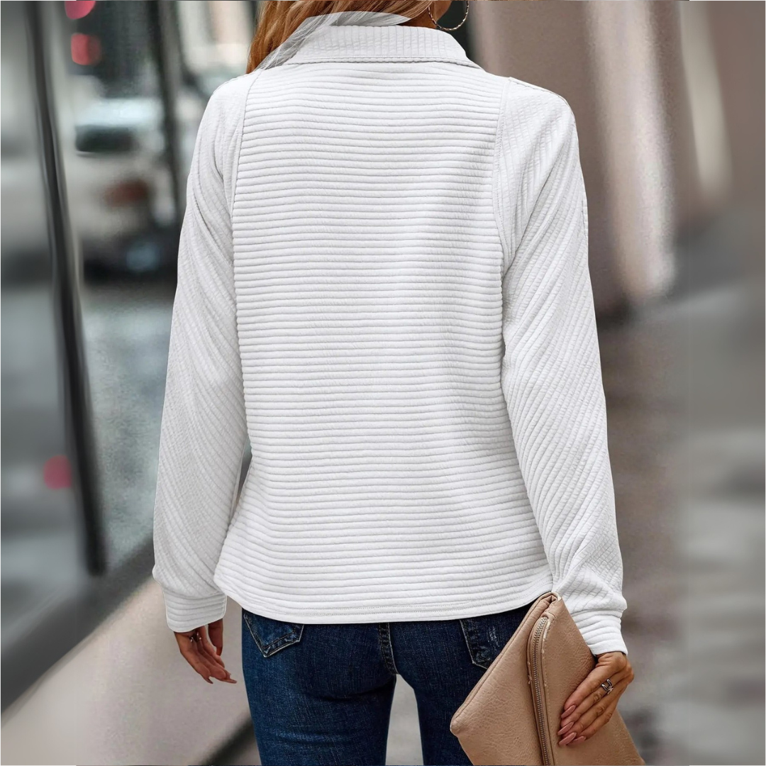 Elise | Pull élégant à col en V
