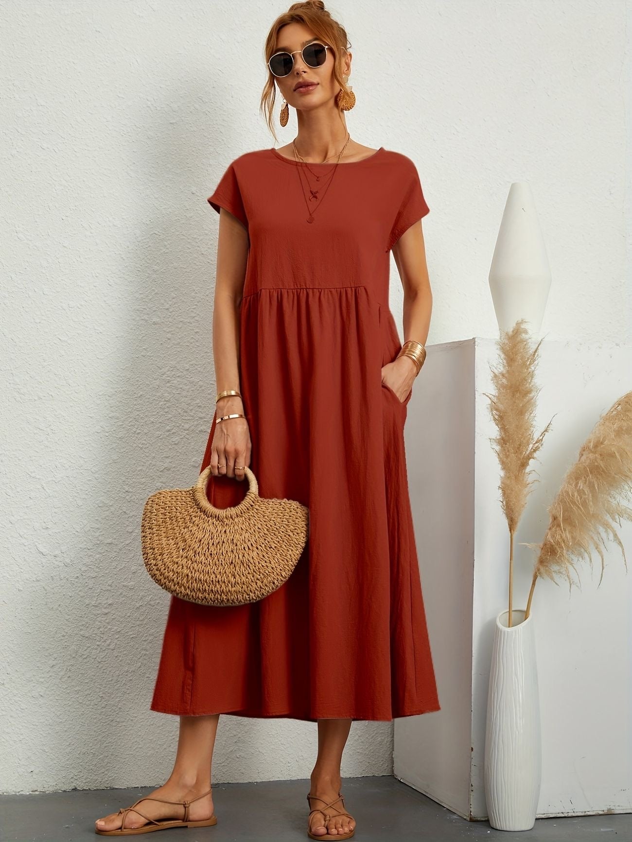 Elena | Robe printanière aérienne