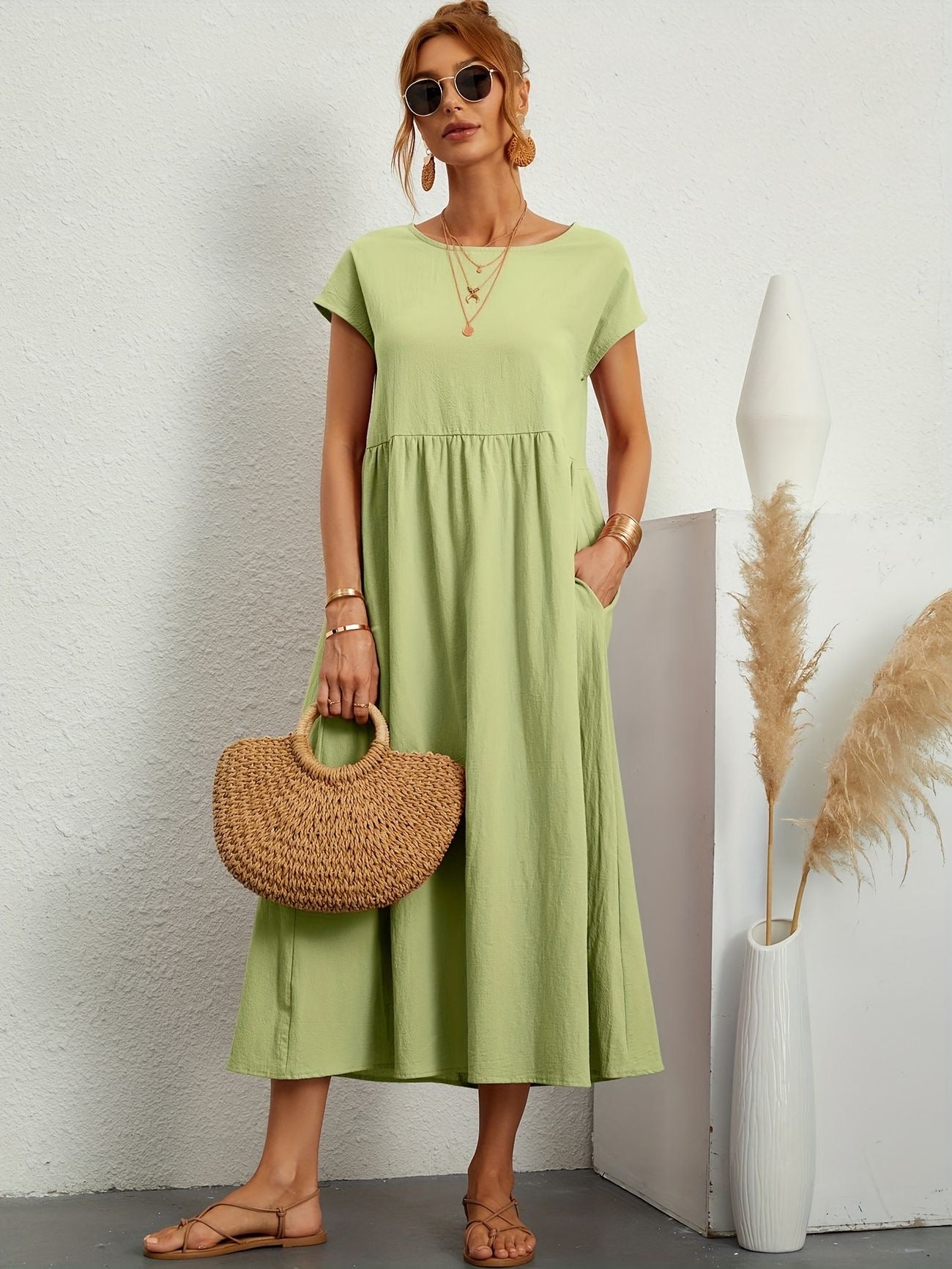 Elena | Robe printanière aérienne