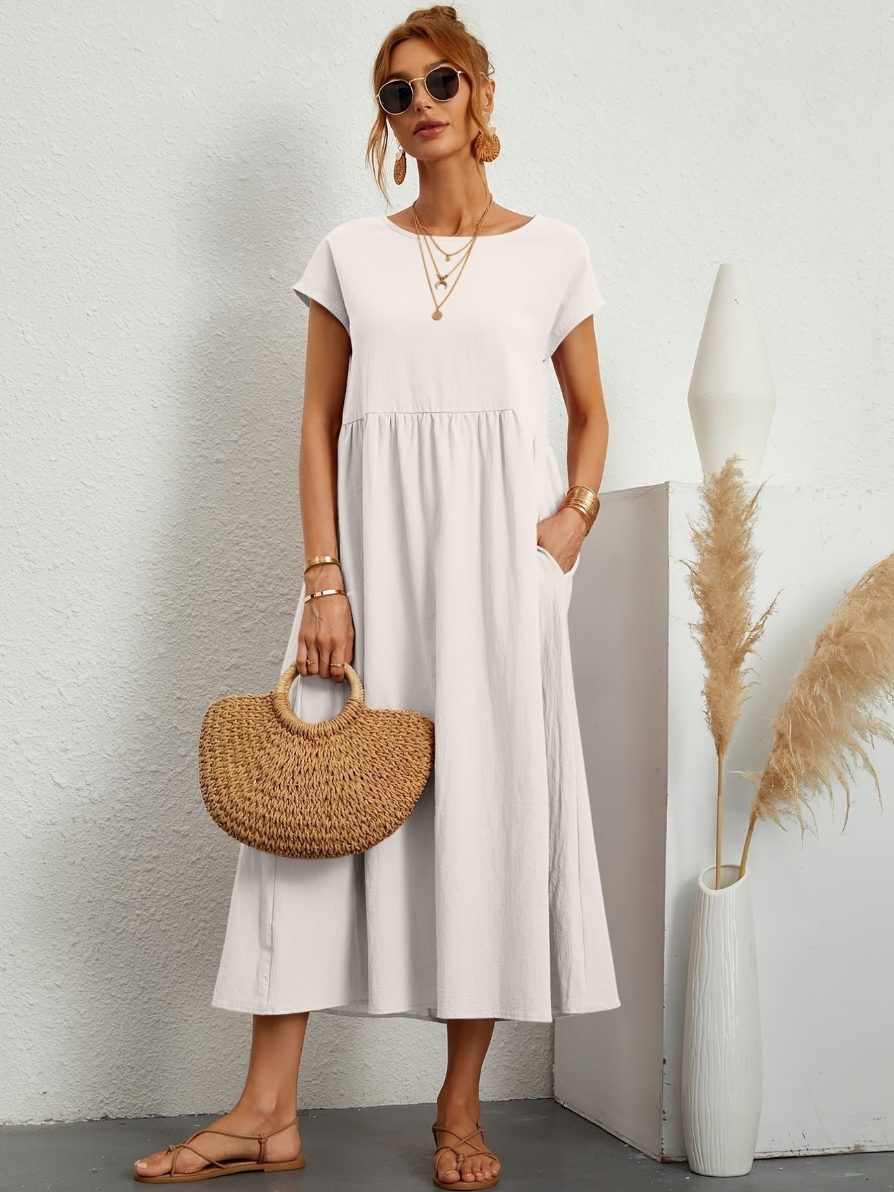 Elena | Robe printanière aérienne