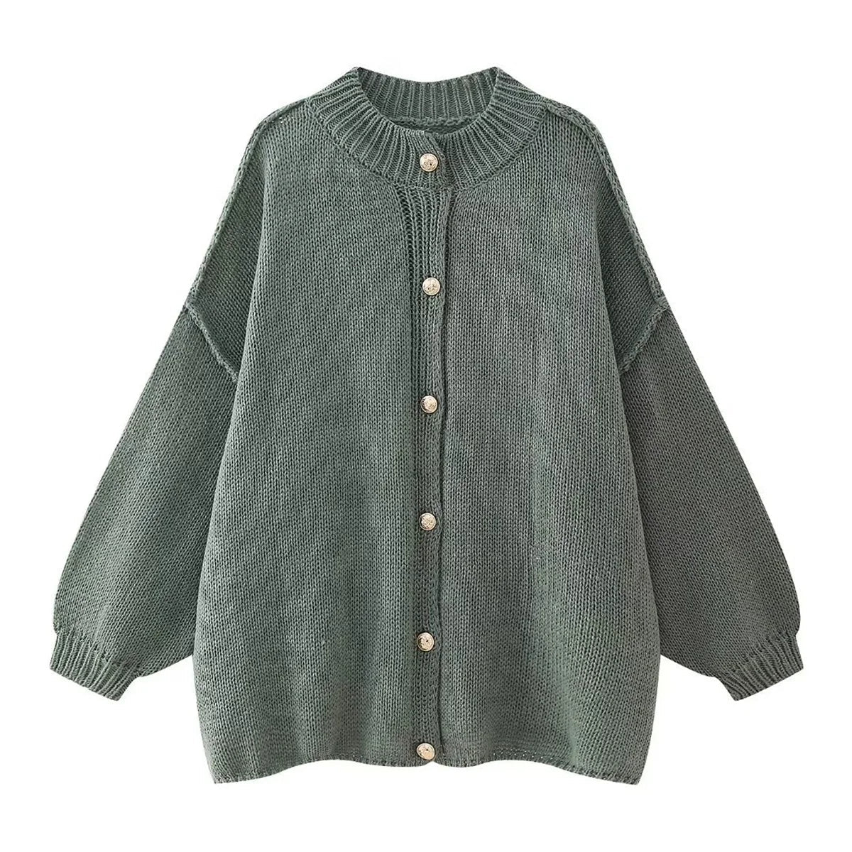 Lili | Pull Ample à Boutons Métalliques