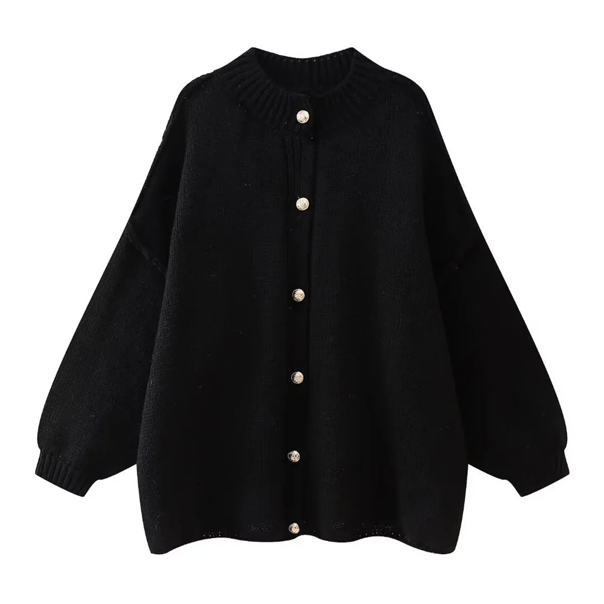 Lili | Pull Ample à Boutons Métalliques