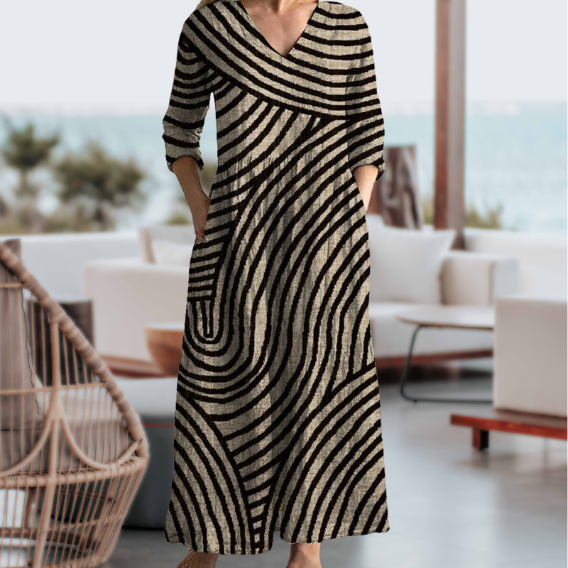 Casey | Robe rayée vintage