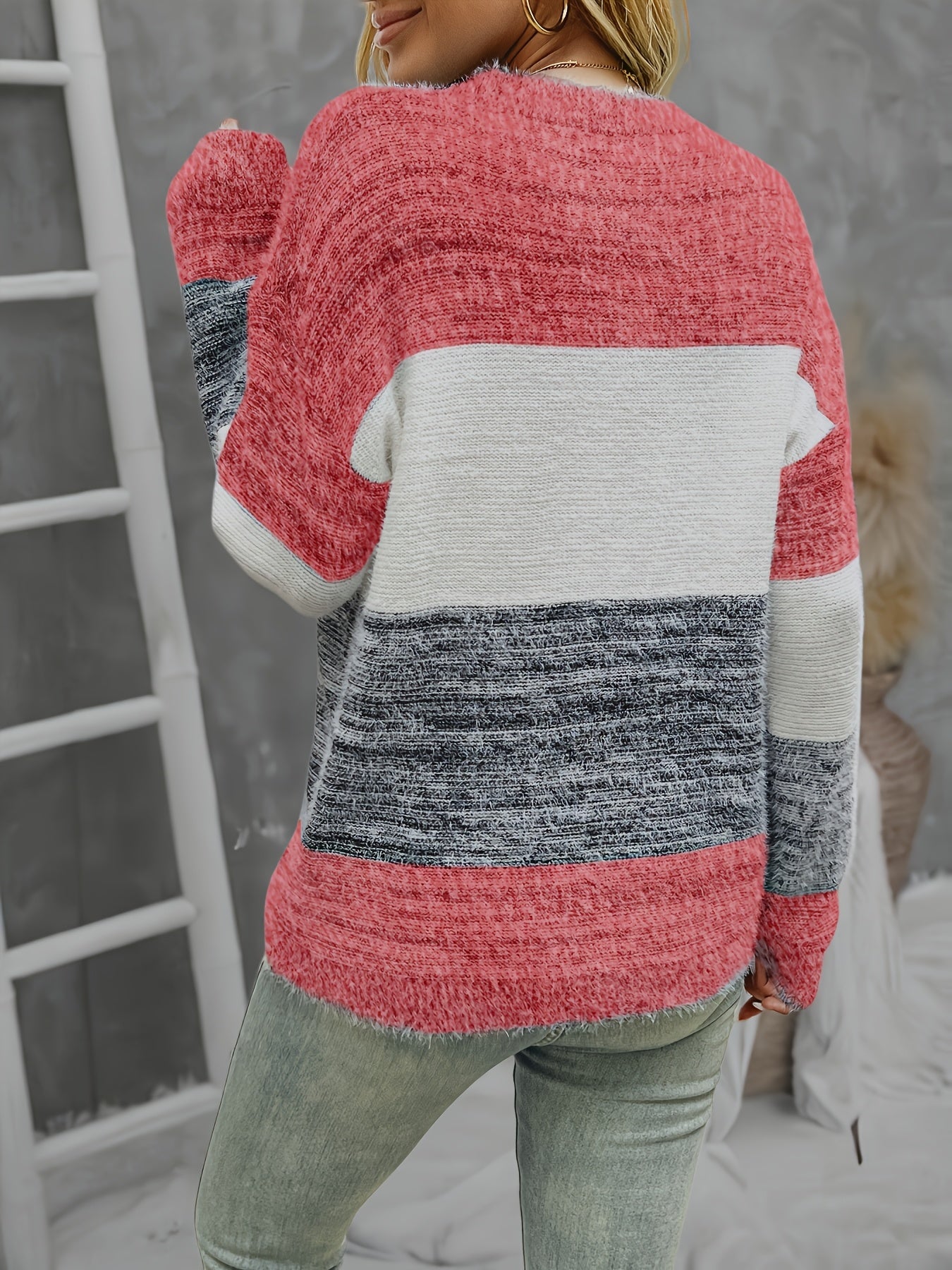 Lorraine | Pull-over femme grande taille color block