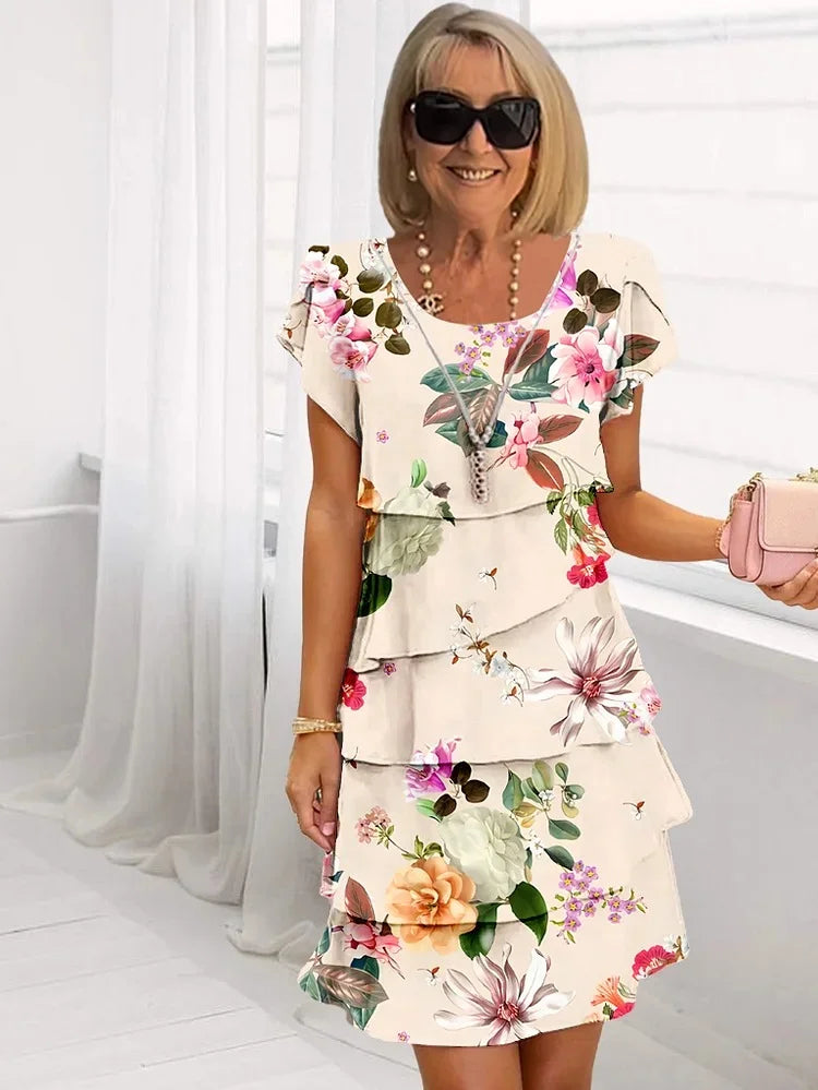 Émilie | Robe Maxi Élégante à Fleurs