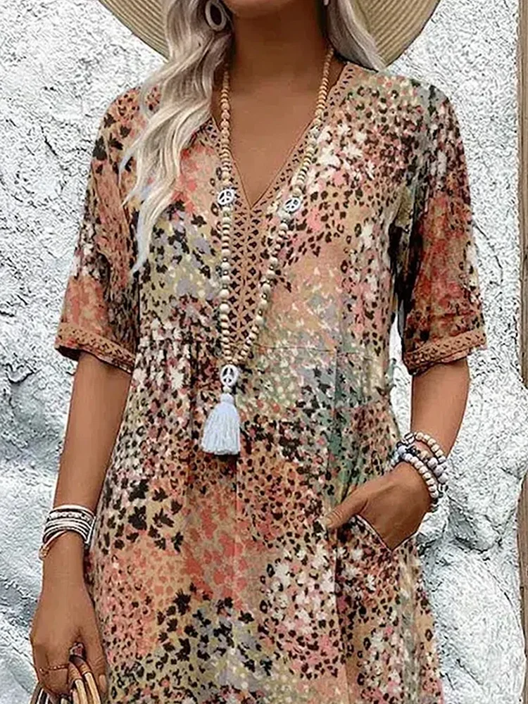 Florencia | Robe Midi Vive et Colorée