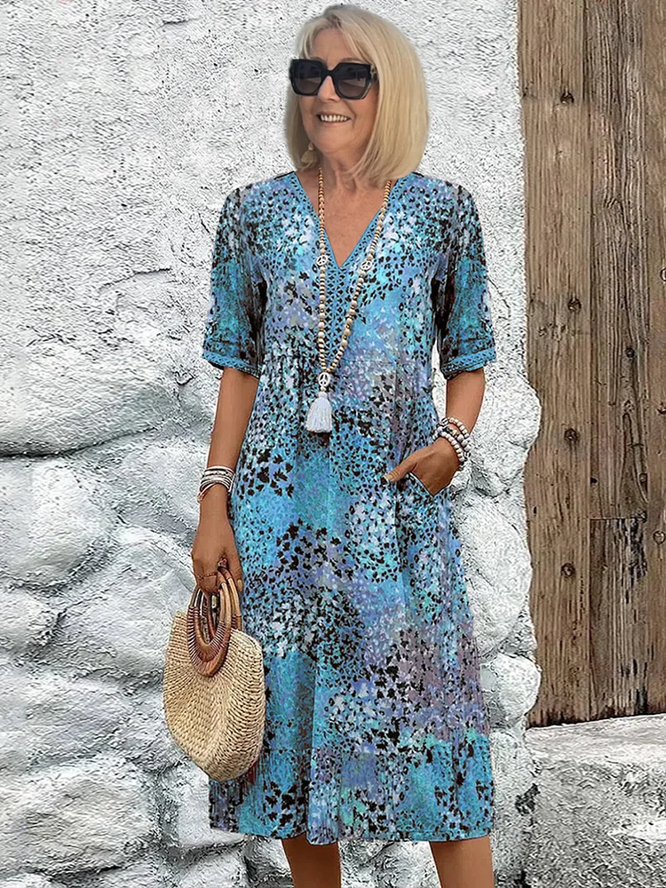 Florencia | Robe Midi Vive et Colorée