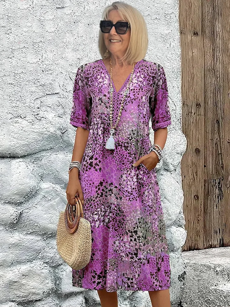 Florencia | Robe Midi Vive et Colorée