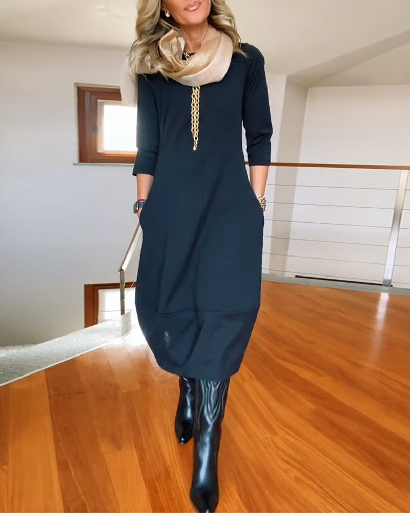 Inès | Robe Maxi Vintage Élégante et Confortable