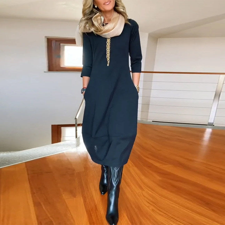 Inès | Robe Maxi Vintage Élégante et Confortable