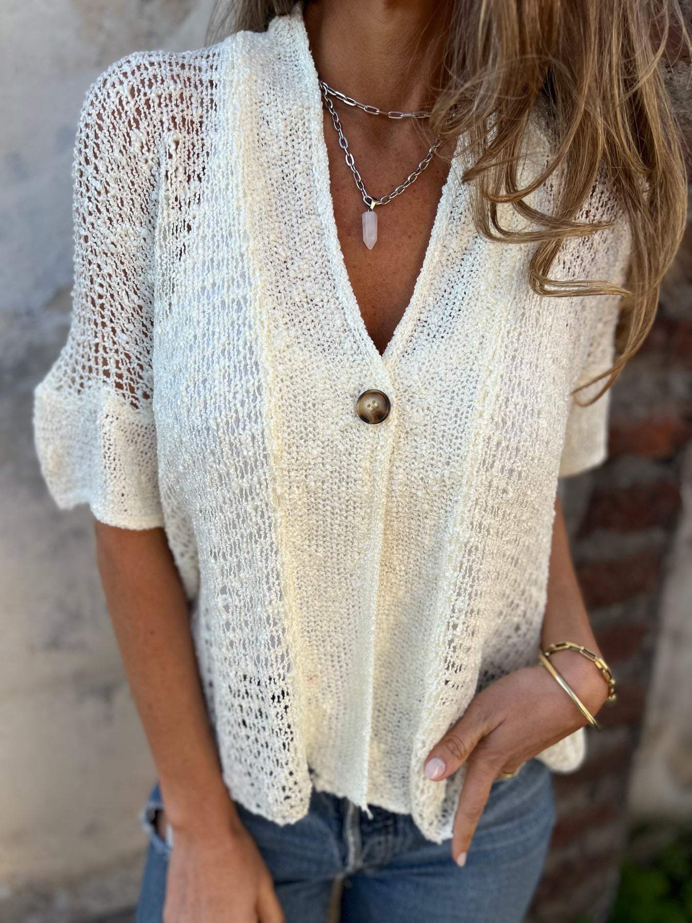 Aya™ - Cardigan Tricoté Élégance Décontractée