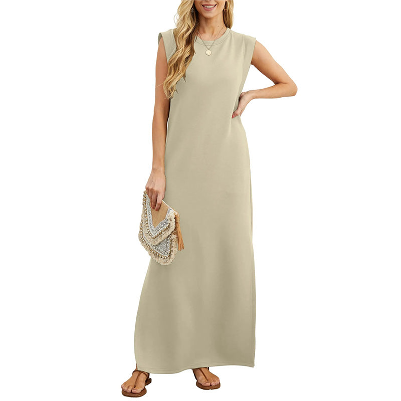 Soline | Robe Longue d'Été Sans Manches