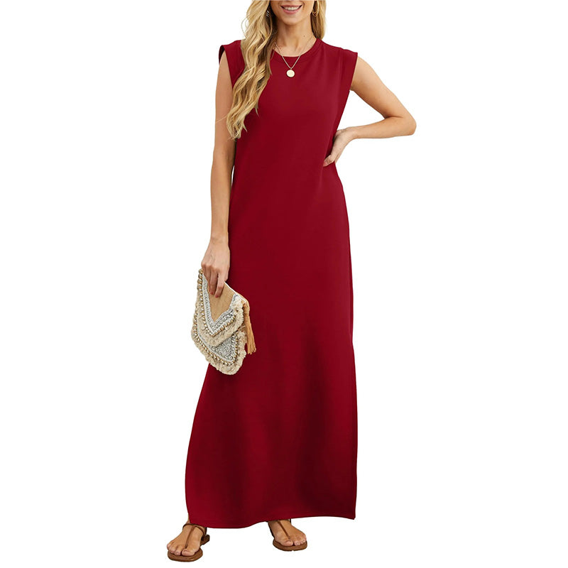 Soline | Robe Longue d'Été Sans Manches
