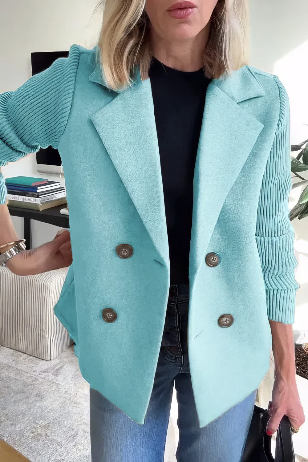 Claire | Veste cardigan en patchwork
